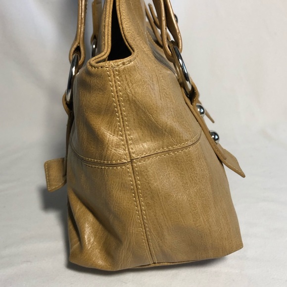 NWOT Nine West Faux Leather Wood Grain Bag - Picture 4 of 16
